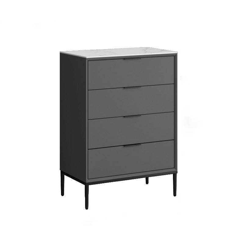 15.74" Wide Modern Accent Chest with Soft Close Drawers Chest 24"L x 16"W x 37"H Dark Gray Clearhalo 'Cabinets & Chests' 'cabinets_chests' 'furn' 'furn_cabinets_chests' 'Furniture' 'Living Room Furniture' 5585842