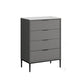 15.74" Wide Modern Accent Chest with Soft Close Drawers Chest 24"L x 16"W x 37"H Grey Clearhalo 'Cabinets & Chests' 'cabinets_chests' 'furn' 'furn_cabinets_chests' 'Furniture' 'Living Room Furniture' 5585845