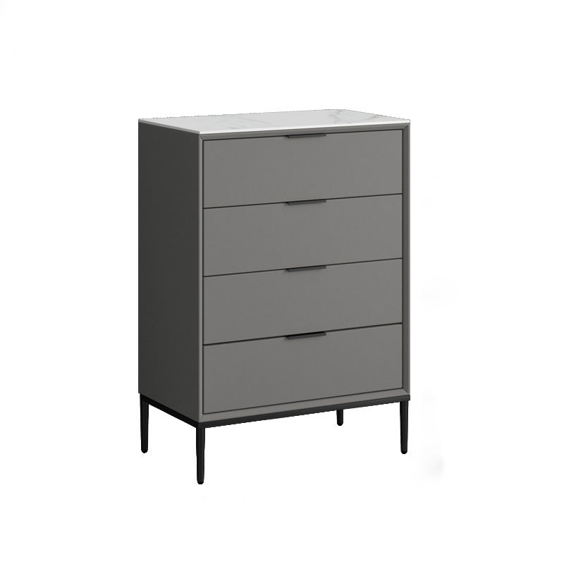15.74" Wide Modern Accent Chest with Soft Close Drawers Chest 24"L x 16"W x 37"H Grey Clearhalo 'Cabinets & Chests' 'cabinets_chests' 'furn' 'furn_cabinets_chests' 'Furniture' 'Living Room Furniture' 5585845