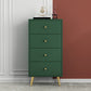 Modern Accent Chest with Storage Drawers and 4 Golden Legs Chest 20"L x 12"W x 39"H Green Clearhalo 'Cabinets & Chests' 'cabinets_chests' 'furn' 'furn_cabinets_chests' 'Furniture' 'Living Room Furniture' 5585883