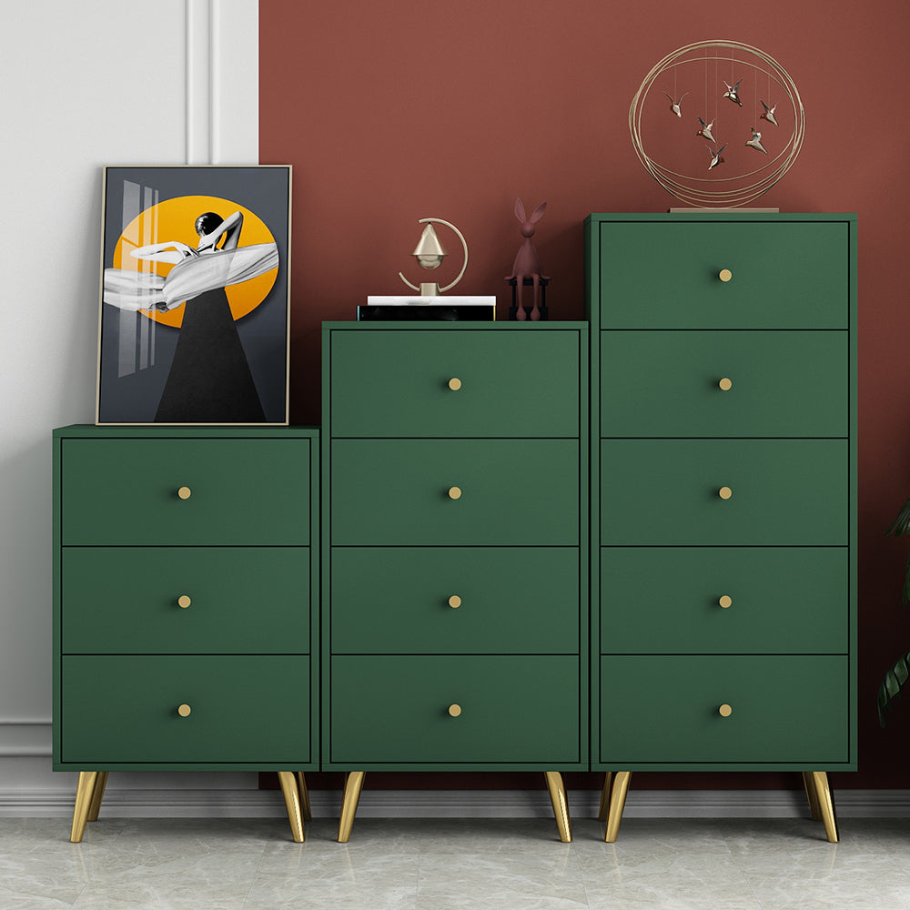 Modern Accent Chest with Storage Drawers and 4 Golden Legs Chest Clearhalo 'Cabinets & Chests' 'cabinets_chests' 'furn' 'furn_cabinets_chests' 'Furniture' 'Living Room Furniture' 5585890