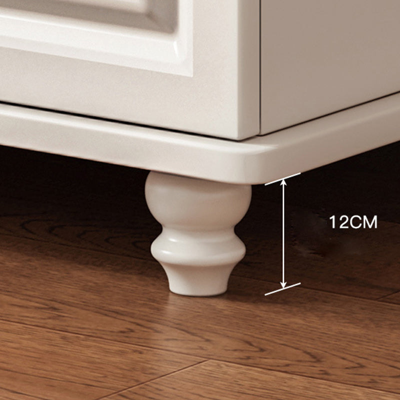 Modern Side Cabinet with Wooden Legs and Storage Drawers Cabinet