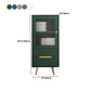 Modern Wooden Accent Cabinet with 2 Drawers and Glass Door Cabinet Clearhalo 'Cabinets & Chests' 'cabinets_chests' 'furn' 'furn_cabinets_chests' 'Furniture' 'Living Room Furniture' 5585952