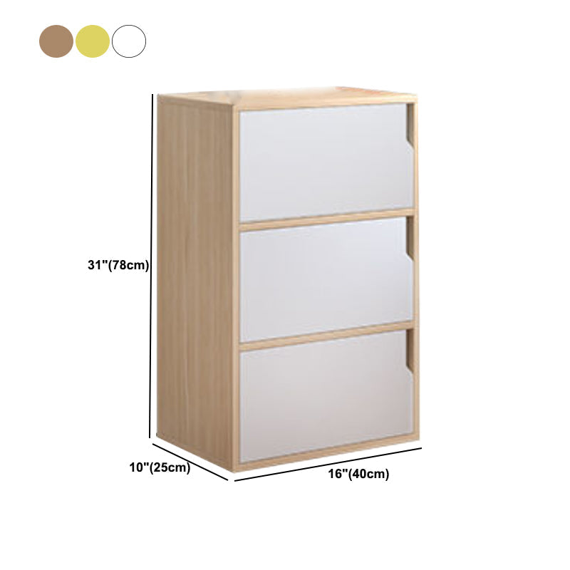 Contemporary Wooden Side Cabinet with Storage Shelves and Doors Clearhalo 'Cabinets & Chests' 'cabinets_chests' 'furn' 'furn_cabinets_chests' 'Furniture' 'Living Room Furniture' 5585969