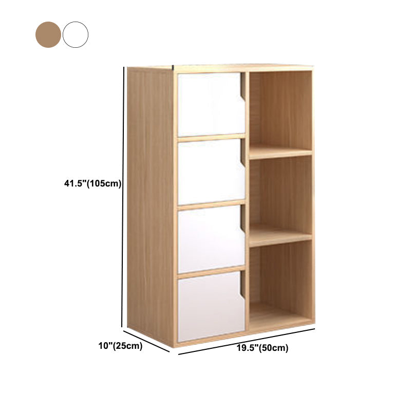 Contemporary Wooden Side Cabinet with Storage Shelves and Doors Clearhalo 'Cabinets & Chests' 'cabinets_chests' 'furn' 'furn_cabinets_chests' 'Furniture' 'Living Room Furniture' 5585971