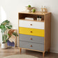 Modern Solid Wood Chest with 4 Natural Legs and Soft Close Drawers