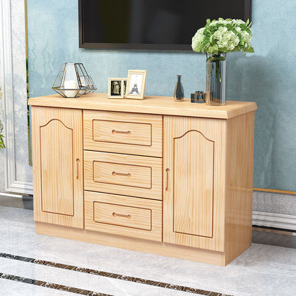 Console de télévision de stockage fermé de style moderne avec 3 tiroirs