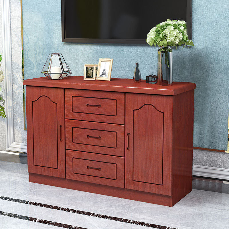 Console de télévision de stockage fermé de style moderne avec 3 tiroirs