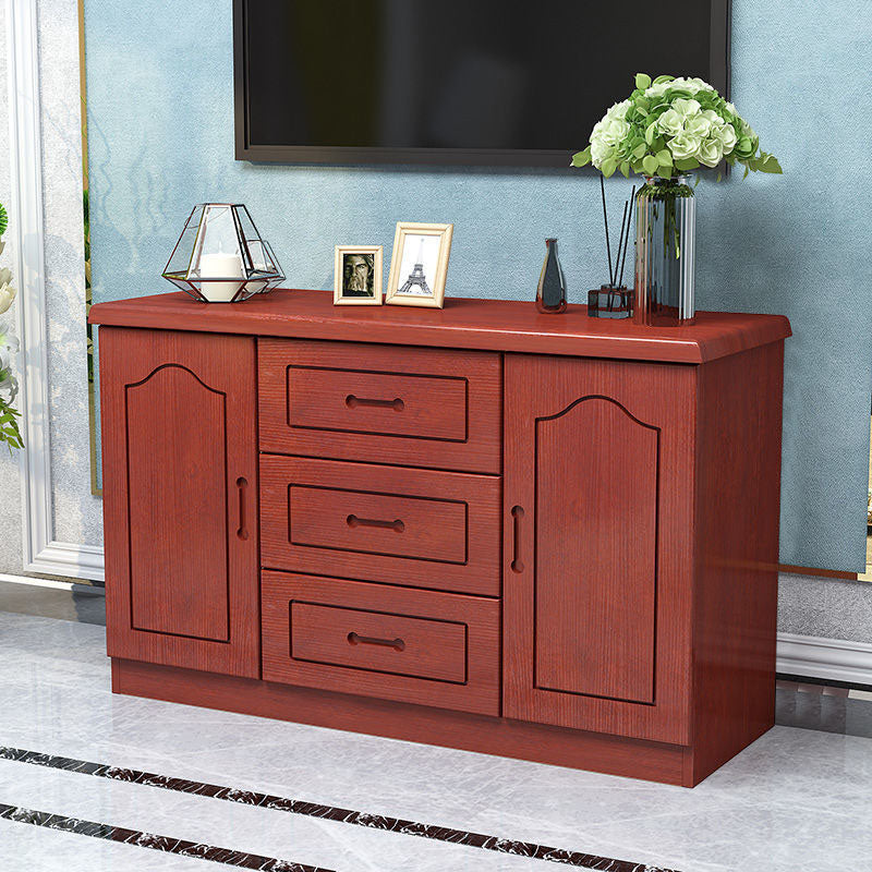 Console de télévision de stockage fermé de style moderne avec 3 tiroirs