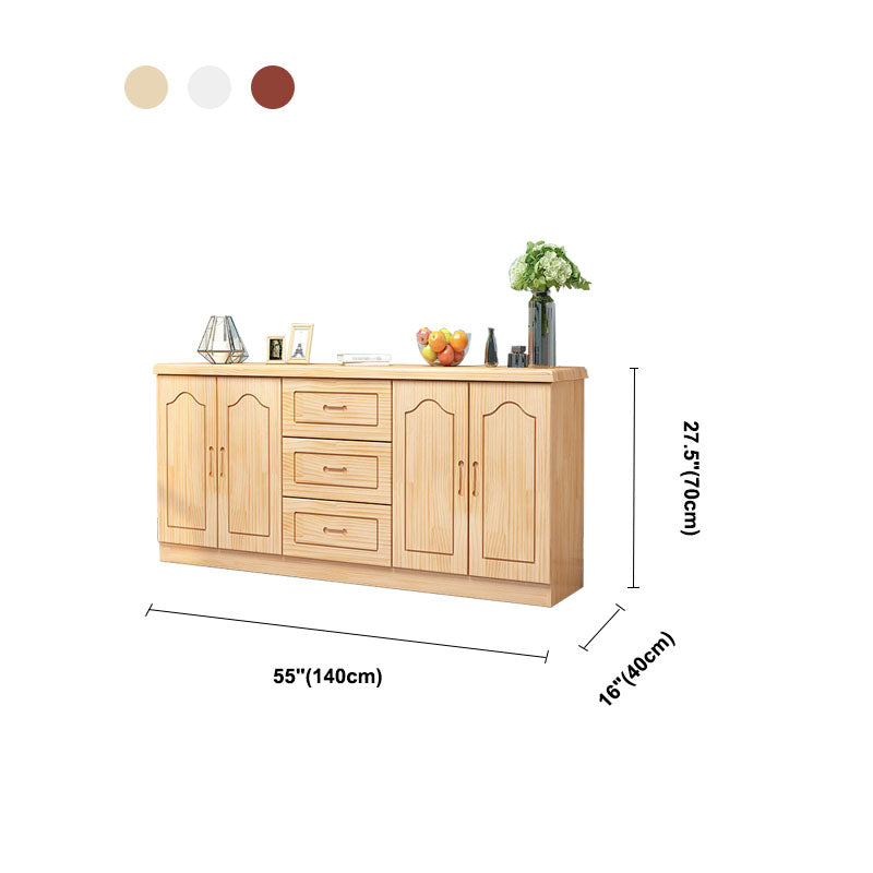 Console de télévision de stockage fermé de style moderne avec 3 tiroirs