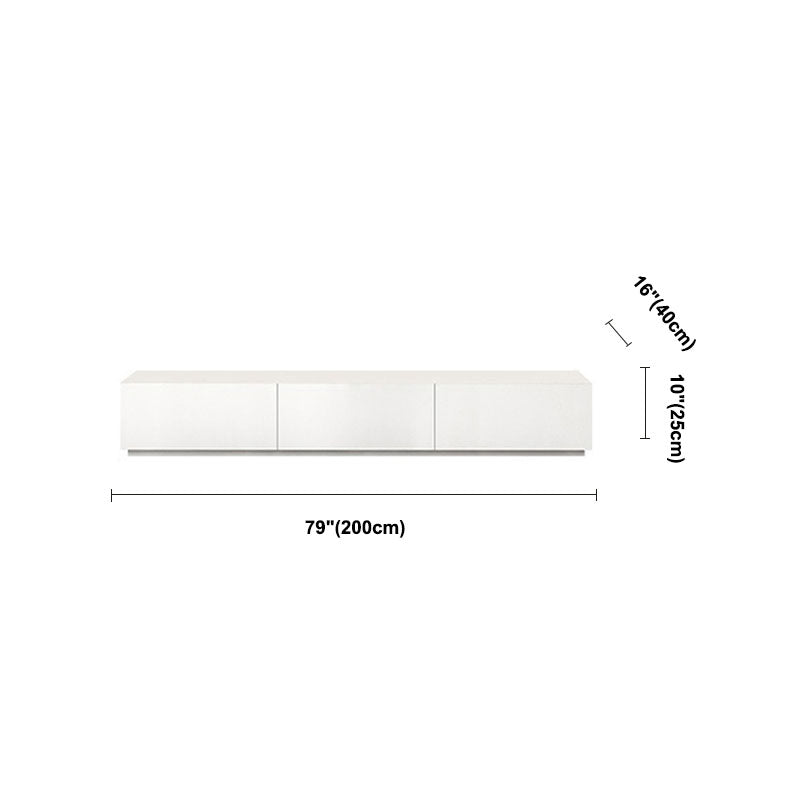 16 " D Modern Wooden White TV Stand Console Closed Storage TV Stand with 3 / 4 Drawers Clearhalo 'furn' 'furn_tv_stands_entertainment_centers' 'Furniture' 'Living Room Furniture' 'TV Stands & Entertainment Centers' 'TV Stands & Media Storage Furniture' 'tv_stands_entertainment_centers' 5586324