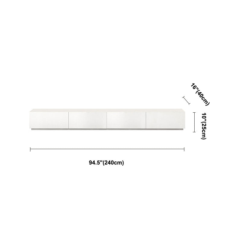 16 " D Modern Wooden White TV Stand Console Closed Storage TV Stand with 3 / 4 Drawers Clearhalo 'furn' 'furn_tv_stands_entertainment_centers' 'Furniture' 'Living Room Furniture' 'TV Stands & Entertainment Centers' 'TV Stands & Media Storage Furniture' 'tv_stands_entertainment_centers' 5586326