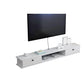 9" D Wall-mounted TV Stand Console Contemporary Closed Storage TV Stand with 2 Doors 39.5"L x 9"W x 7.5"H White Clearhalo 'furn' 'furn_tv_stands_entertainment_centers' 'Furniture' 'Living Room Furniture' 'TV Stands & Entertainment Centers' 'TV Stands & Media Storage Furniture' 'tv_stands_entertainment_centers' 5586425