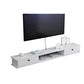 9" D Wall-mounted TV Stand Console Contemporary Closed Storage TV Stand with 2 Doors 47"L x 9"W x 7.5"H White Clearhalo 'furn' 'furn_tv_stands_entertainment_centers' 'Furniture' 'Living Room Furniture' 'TV Stands & Entertainment Centers' 'TV Stands & Media Storage Furniture' 'tv_stands_entertainment_centers' 5586434