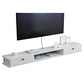 9" D Wall-mounted TV Stand Console Contemporary Closed Storage TV Stand with 2 Doors 63"L x 9"W x 7.5"H White Clearhalo 'furn' 'furn_tv_stands_entertainment_centers' 'Furniture' 'Living Room Furniture' 'TV Stands & Entertainment Centers' 'TV Stands & Media Storage Furniture' 'tv_stands_entertainment_centers' 5586444