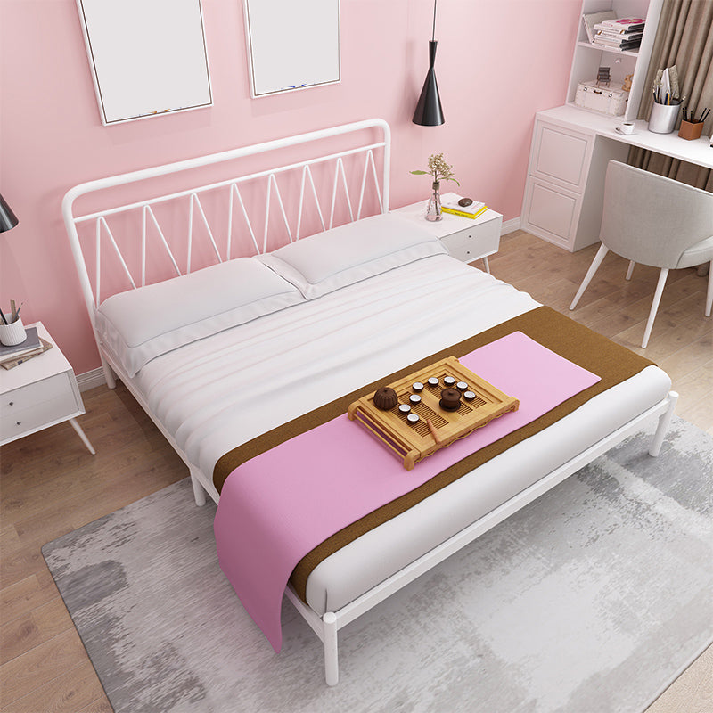 Open-Frame Metal Bed 43.30 Inch High Wire-Grid Rectangular Bed Frame