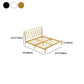 Open-Frame Metal Bed 43.30 Inch High Wire-Grid Rectangular Bed Frame