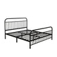 78.74-inch Wide Standard Bed with Headboard and Legs ,Solid Color