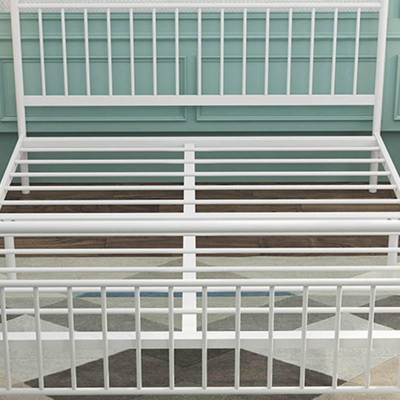 78.74-inch Wide Standard Bed with Headboard and Legs ,Solid Color