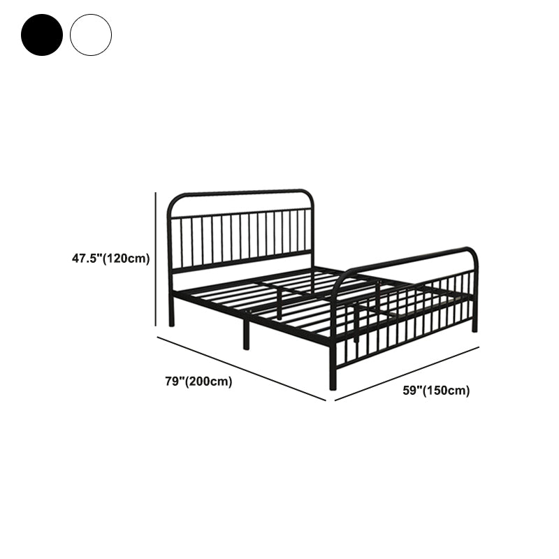 78.74-inch Wide Standard Bed with Headboard and Legs ,Solid Color