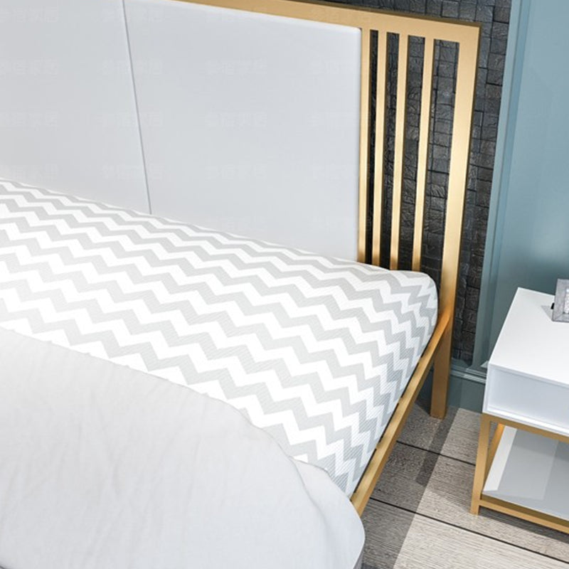 Metallbett-Rahmen-Set moderne 79-Zoll-Drahtnetz-Open-Frame-Bett mit Kopfteil