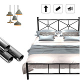 Filage de lit Bediron-Frame de grille avec tête de lit avec tête de lit 39 pouces