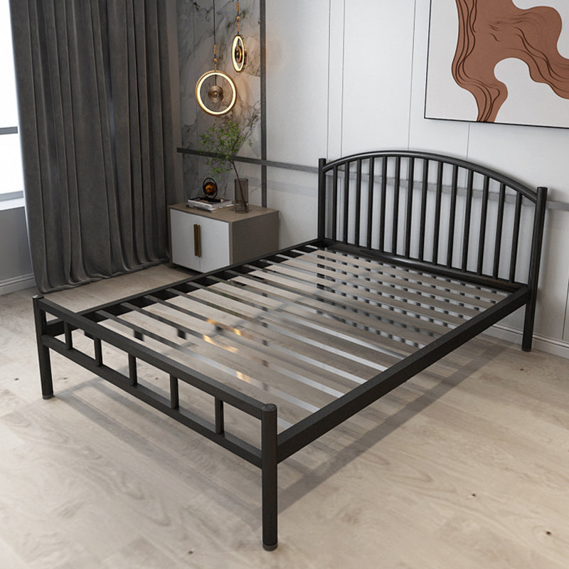Queen Size Contemporary Metal Bed,40.15 " with Metal Legs Bed