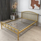 Queen Size Contemporary Metal Bed,40.15 " with Metal Legs Bed