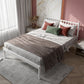 Queen Size Contemporary Metal Bed,40.15 " with Metal Legs Bed