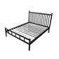 Queen Size Contemporary Metal Bed,40.15 " with Metal Legs Bed