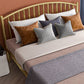 Queen Size Contemporary Metal Bed,40.15 " with Metal Legs Bed