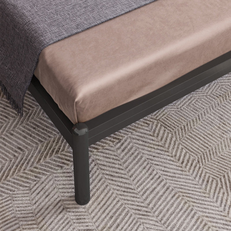 Queen Size Contemporary Metal Bed,40.15 " with Metal Legs Bed