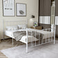 Poster Metal Bed 41 inch With Headboard and Footboard Rectangular Headboard