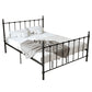 Poster Metal Bed 41 inch With Headboard and Footboard Rectangular Headboard