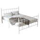 Poster Metal Bed 41 inch With Headboard and Footboard Rectangular Headboard