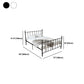Poster Metal Bed 41 inch With Headboard and Footboard Rectangular Headboard