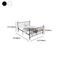 Poster Metal Bed 41 inch With Headboard and Footboard Rectangular Headboard