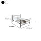 Poster Metal Bed 41 inch With Headboard and Footboard Rectangular Headboard
