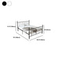 Poster Metal Bed 41 inch With Headboard and Footboard Rectangular Headboard