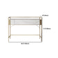 1 Storage Drawer Make-up Vanity Metal and Stone Dressing Table Clearhalo 'Bedroom Furniture' 'furn' 'furn_makeup_vanities' 'Furniture' 'Makeup Vanities' 'makeup_vanities' 5586810