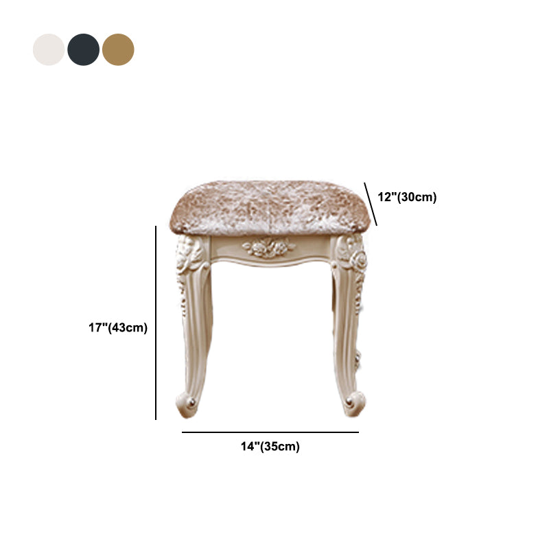 4 Drawers White/Blak/ /Golden MakeupTable Stool Set, 18.89" W x 63.77" H Clearhalo 'Bedroom Furniture' 'furn' 'furn_makeup_vanities' 'Furniture' 'Makeup Vanities' 'makeup_vanities' 5586891