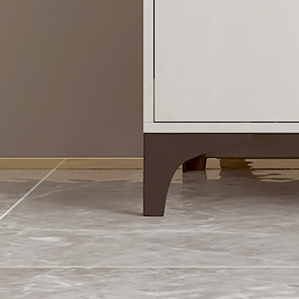 Zeitgenössischer grauer Make -up -Tisch mit Schubladen 14,96 W x 29,52 "H für Schlafzimmer