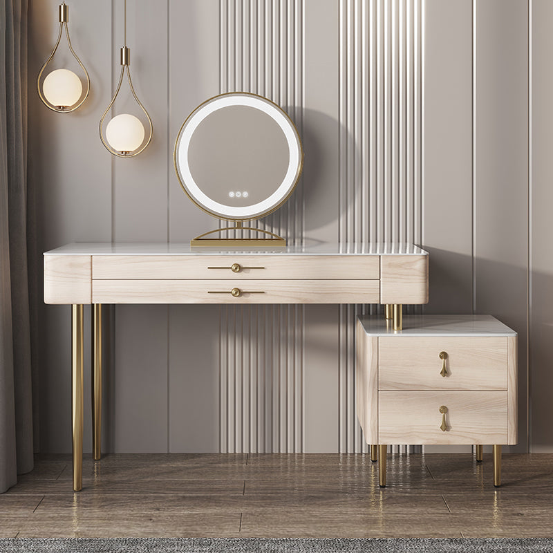 Table de maquillage blanc pour chambre avec tiroir 15,74 "W x 31,49" H