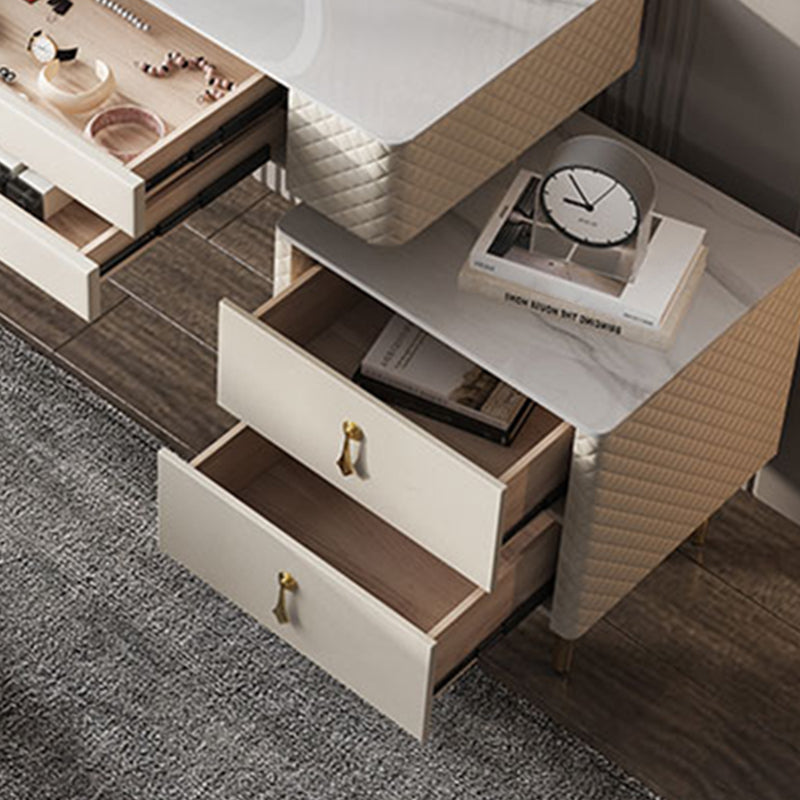 Table de maquillage blanc pour chambre avec tiroir 15,74 "W x 31,49" H