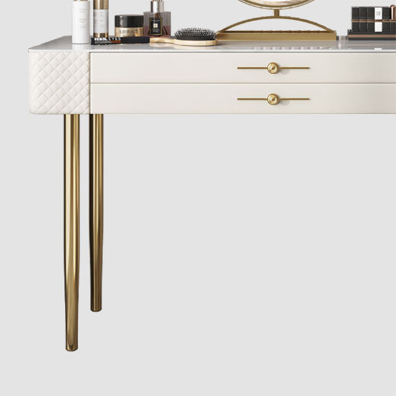 Table de maquillage blanc pour chambre avec tiroir 15,74 "W x 31,49" H
