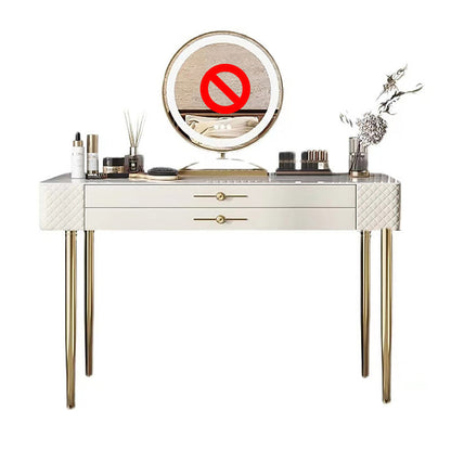 Table de maquillage blanc pour chambre avec tiroir 15,74 "W x 31,49" H