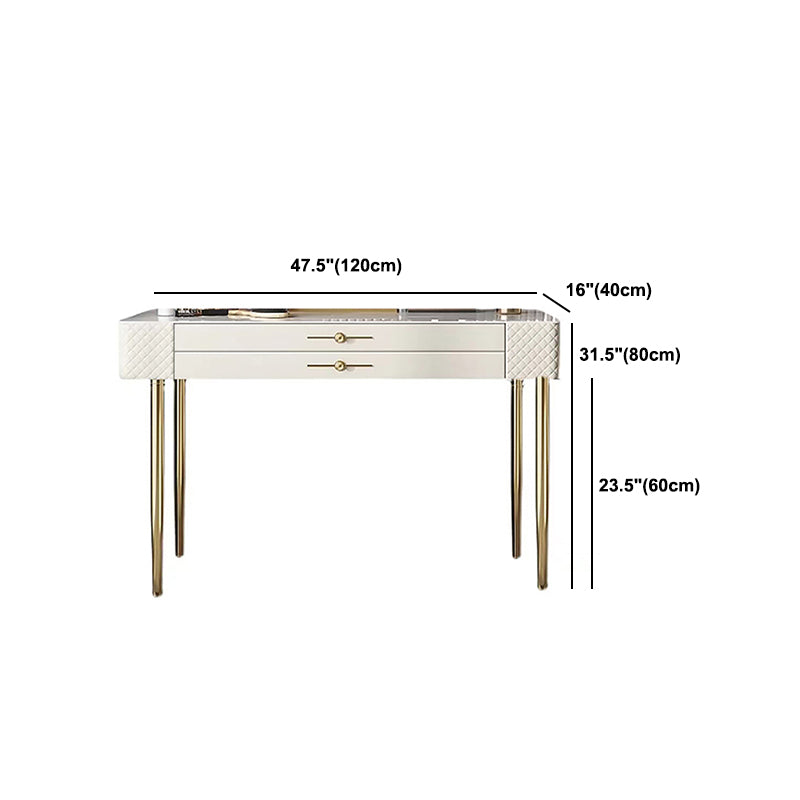 Table de maquillage blanc pour chambre avec tiroir 15,74 "W x 31,49" H