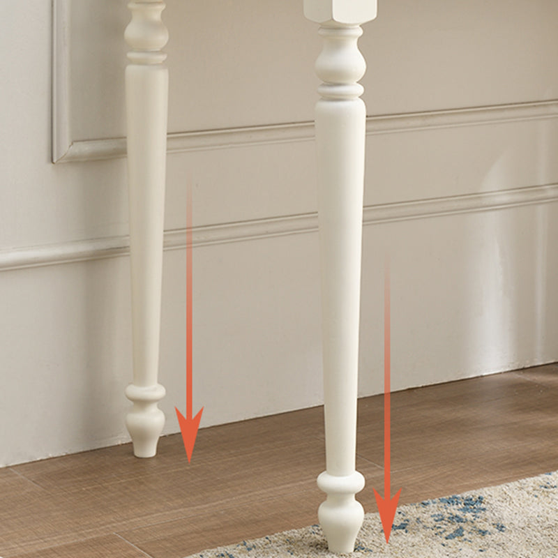 Contemporary Makeup Dressing Table With Drawers White 17.71" W x 30.70" H Clearhalo 'Bedroom Furniture' 'furn' 'furn_makeup_vanities' 'Furniture' 'Makeup Vanities' 'makeup_vanities' 5586981