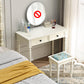 Contemporary Makeup Dressing Table With Drawers White 17.71" W x 30.70" H Clearhalo 'Bedroom Furniture' 'furn' 'furn_makeup_vanities' 'Furniture' 'Makeup Vanities' 'makeup_vanities' 5586988