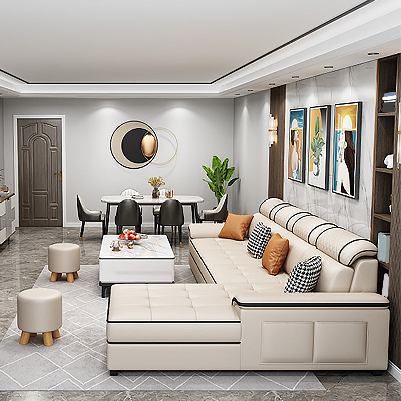 133,07 "W x 70,87" d x 35,43 "divano braccio top cuscino H con chaise